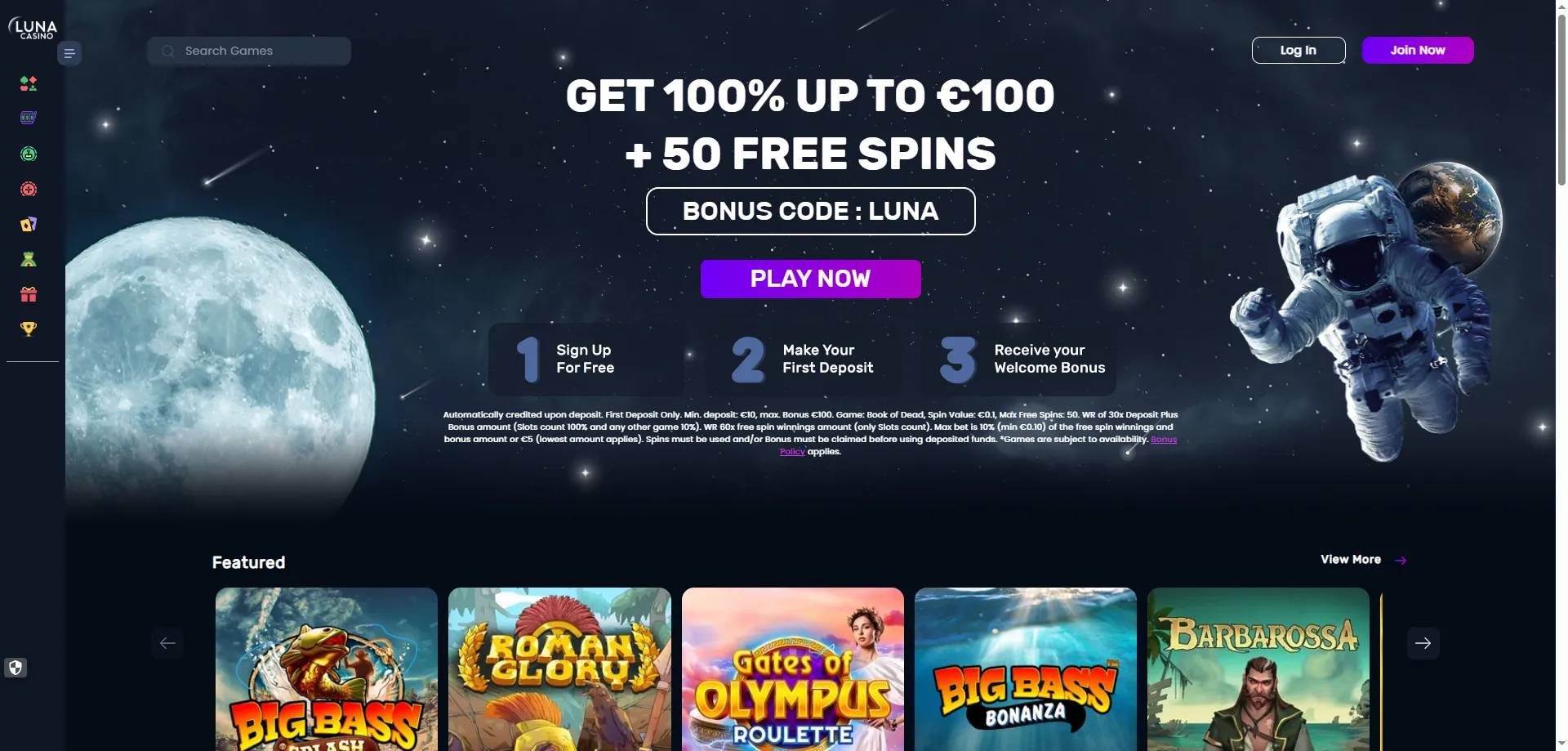 Luna Casino resumen general – casino online con licencia DGOJ en España