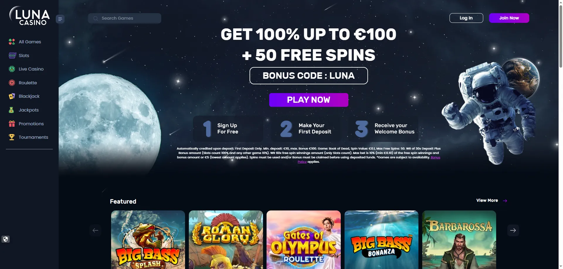 Luna Casino online — resumen de juegos, bonos y licencia DGOJ