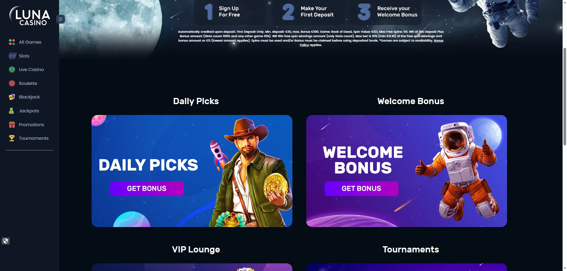 Luna Casino bonus de casino — cashback, recargas y giros gratis 2026